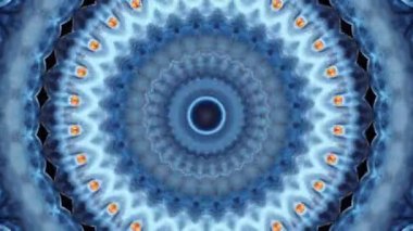 Görüntü stop motion animasyon grafik illüstrasyon mandala arkaplan geometrik kaleydoskop şekil soyut tam renk