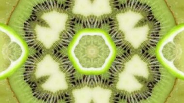 Görüntü stop motion animasyon grafik illüstrasyon mandala arkaplan geometrik kaleydoskop şekil soyut tam renk