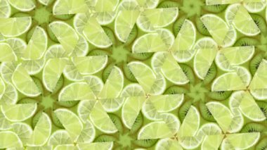 Görüntü stop motion animasyon grafik illüstrasyon mandala arkaplan geometrik kaleydoskop şekil soyut tam renk