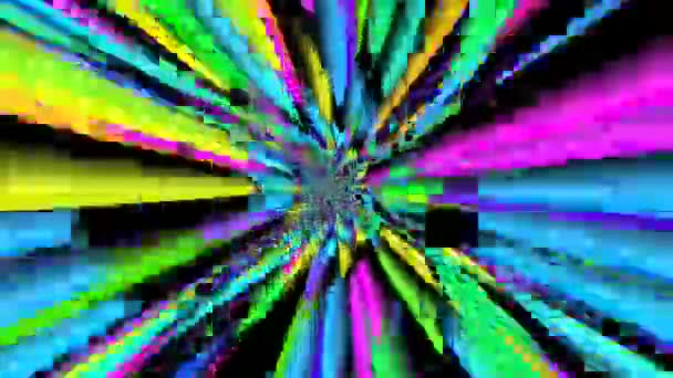 Záběr Stop Pohyb Animace Grafické Ilustrace Mandala Pozadí Geometrické Kaleidoskop — Stock video