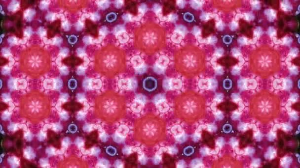 Footage Stop Motion Animation Graphic Illustration Mandala Background Geometric Kaleidoscope — Stock Video