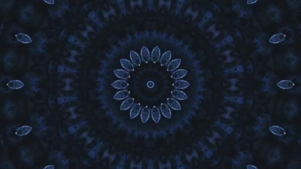 Záběr Stop Pohyb Animace Grafické Ilustrace Mandala Pozadí Geometrické Kaleidoskop — Stock video