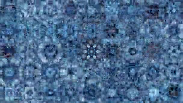 Görüntü Stop Motion Animasyon Grafik Illüstrasyon Mandala Arkaplan Geometrik Kaleydoskop — Stok video