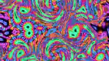 Görüntü stop motion animasyon grafik illüstrasyon mandala arkaplan geometrik kaleydoskop şekil soyut tam renk