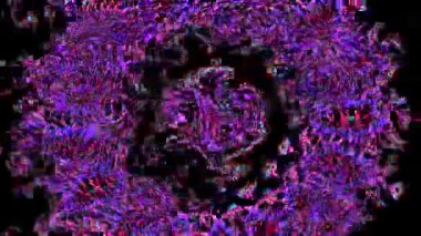 Üçüncü göz çakra etnik kutsal geometri kaleydoskop sonsuz üç boyutlu kalıplar ruhsal meditasyon için kusursuz vj döngüsü psikedelik madde trans yolculuğu