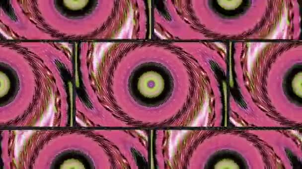 Trzecie Oko Chakra Etniczna Święta Geometria Kalejdoskop Nieskończony Wzory Bezszwowa — Wideo stockowe