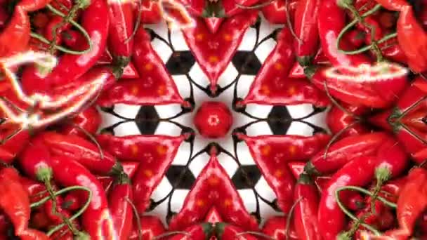 Třetí Oko Hrdlo Čakra Etnické Posvátné Geometrie Kaleidoskop Nekonečný Vzory — Stock video