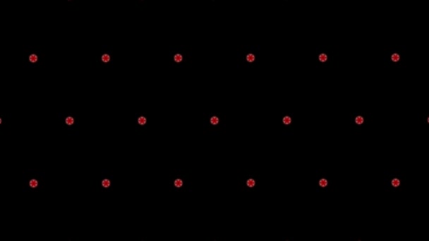 Третє Око Горло Чакра Етнічна Сакральна Геометрія Калейдоскоп Нескінченні Візерунки — стокове відео