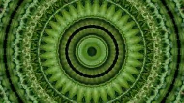 Üç boyutlu kaleydoskop mandala görsel enerji çakra fütüristik görsel vj dikişsiz döngü ile üçüncü gözünü açmak için psikedelik trans sanatının soyut arka planı