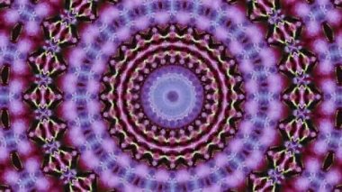 Üç boyutlu kaleydoskop mandala görsel enerji çakra fütüristik görsel vj dikişsiz döngü ile üçüncü gözünü açmak için psikedelik trans sanatının soyut arka planı