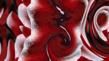 Üç boyutlu kaleydoskop mandala görsel enerji çakra fütüristik görsel vj dikişsiz döngü ile üçüncü gözünü açmak için psikedelik trans sanatının soyut arka planı