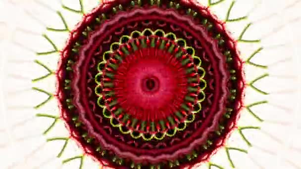 Caleidoscopio Mandala Abstracto Fondo Trippy Art Trance Psicodélico Para Abrir — Vídeo de stock