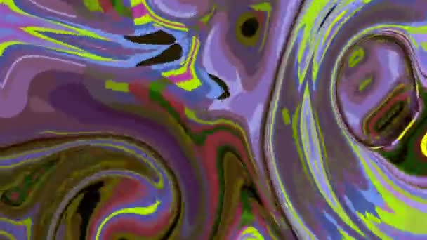 Калейдоскоп Мандала Абстрактный Фон Психоделического Транса Триппи Арта Открыть Третий — стоковое видео