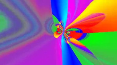 Üç boyutlu kaleydoskop mandala görsel enerji çakra fütüristik görsel vj dikişsiz döngü ile üçüncü gözünü açmak için psikedelik trans sanatının soyut arka planı