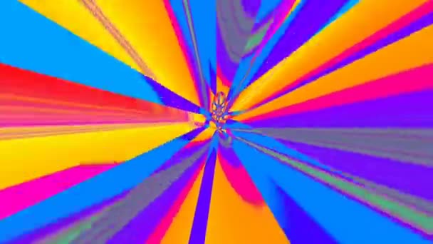 3D万華鏡マンダラ抽象的な背景のトリッピーアートサイケデリックトランス第三の目を開くためにビジュアルエネルギーチャクラ未来的な視聴覚Vjシームレスループ — ストック動画
