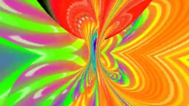 Soyut kaleydoskop arkaplanı. Güzel çok renkli kaleydoskop dokusu. Eşsiz kaleydoskop tasarımı.