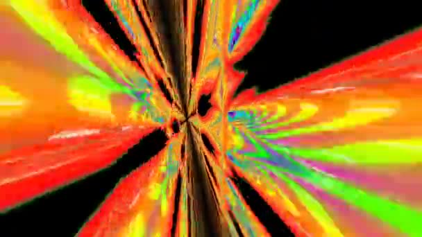 Abstracte Caleidoscoop Achtergrond Prachtige Multicolor Caleidoscoop Textuur Uniek Caleidoscoop Ontwerp — Stockvideo