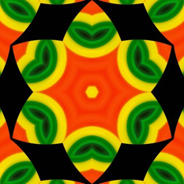 Soyut kaleydoskop arkaplanı. Güzel çok renkli kaleydoskop dokusu. Eşsiz kaleydoskop tasarımı.