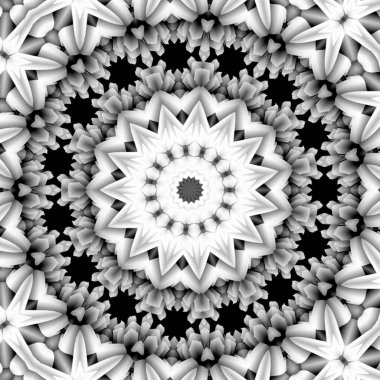 Soyut kaleydoskop arkaplanı. Güzel çok renkli kaleydoskop dokusu. Eşsiz kaleydoskop tasarımı.