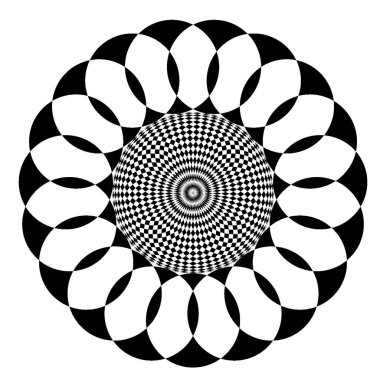 Soyut kaleydoskop arkaplanı. Güzel çok renkli kaleydoskop dokusu. Eşsiz kaleydoskop tasarımı.