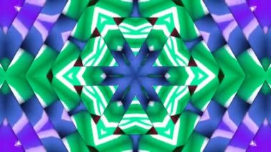 Görüntü stop motion animasyon grafik illüstrasyon mandala arkaplan geometrik kaleydoskop şekil soyut tam renk