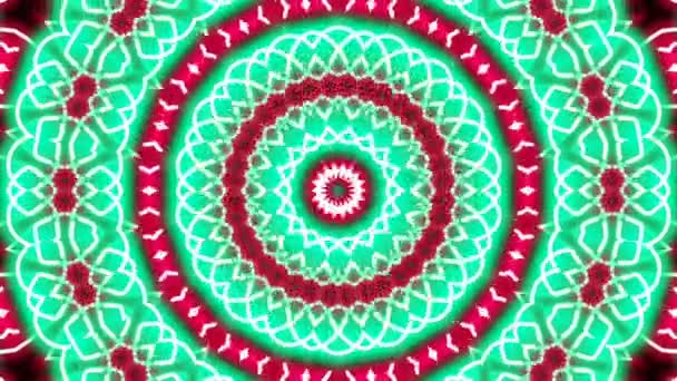 Images Animation Stop Motion Illustration Graphique Mandala Fond Géométrique Kaléidoscope — Video