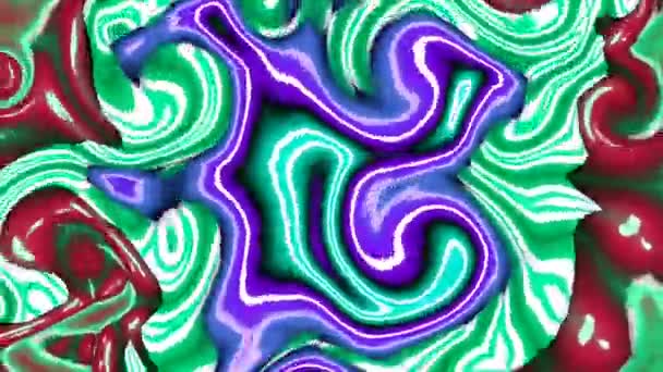 影像停止动作动画图解曼达拉背景几何万花筒形状抽象全色 — 图库视频影像