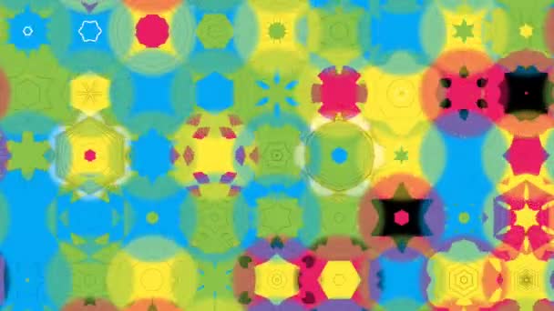 Footage Stop Motion Animasi Grafis Ilustrasi Mandala Latar Belakang Kaleidoskop — Stok Video