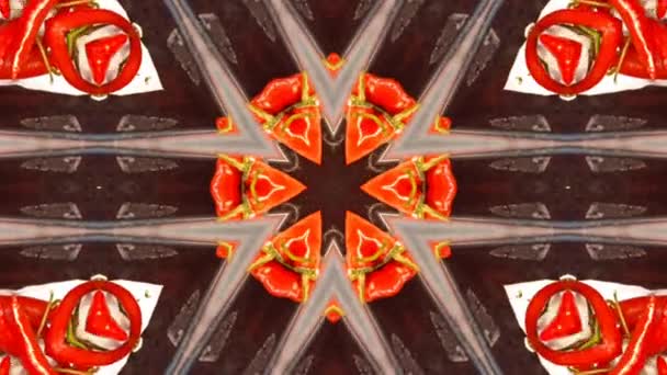 Зупинка Кадру Руху Анімація Графічна Ілюстрація Мандала Фону Геометричної Форми — стокове відео