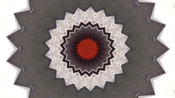 Footage Stop Motion Animasi Grafis Ilustrasi Mandala Latar Belakang Kaleidoskop — Stok Video