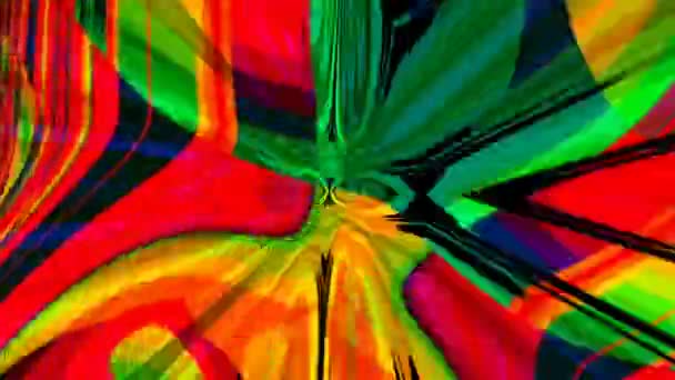 Film Stopp Rörelse Animation Grafisk Illustration Mandala Bakgrund Geometriska Kalejdoskop — Stockvideo