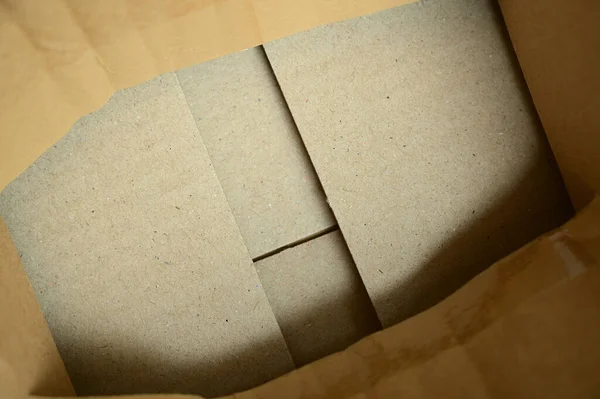 Verpackung Aus Braunem Papier Für Design — Stockfoto