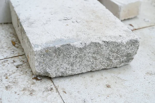 stock image grey cement brick for construction industry