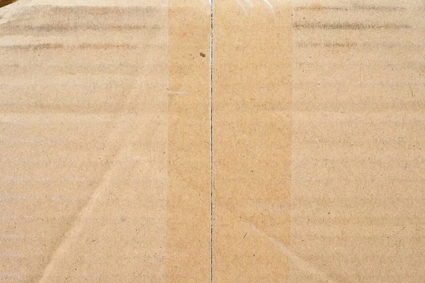 Bruin Kartonnen Doos Papier Textuur Achtergrond — Stockfoto