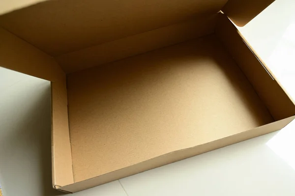 デザインのための茶色の紙箱包装 — ストック写真