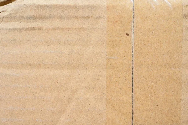 Bruin Kartonnen Doos Papier Textuur Achtergrond — Stockfoto