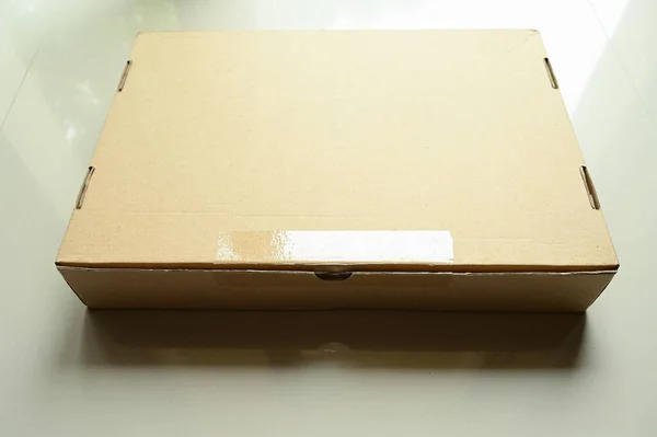 Braune Verpackung Für Den Versand Papier Strukturiert — Stockfoto