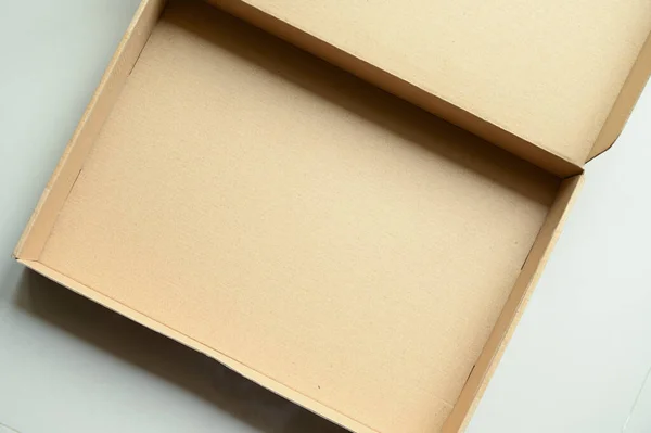 Verpackung Aus Braunem Papier Für Design — Stockfoto