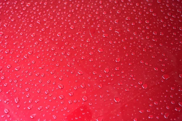 Vatten Röd Huva Bil Transport Bakgrund — Stockfoto