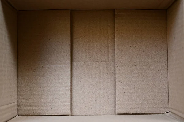 Коричнева Паперова Коробка Упаковка Дизайну — стокове фото