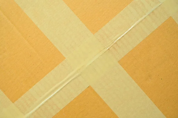 Brązowe Pudełko Kartonowe Papier Teksturowane Tło — Zdjęcie stockowe