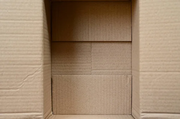 Embalaje Caja Papel Marrón Para Diseño —  Fotos de Stock