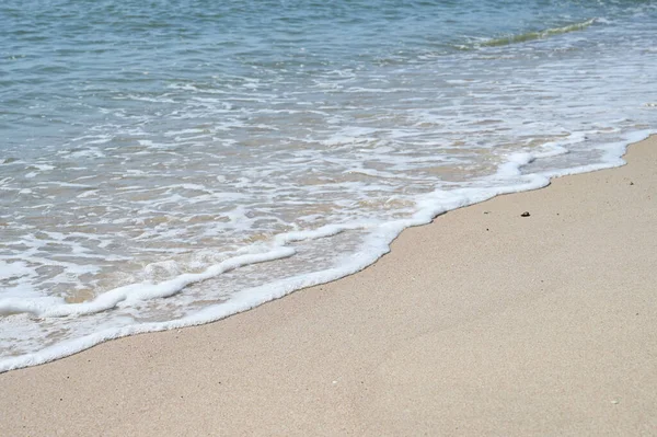 Sea Sand Blue Sky Natural Background — Stock Photo, Image