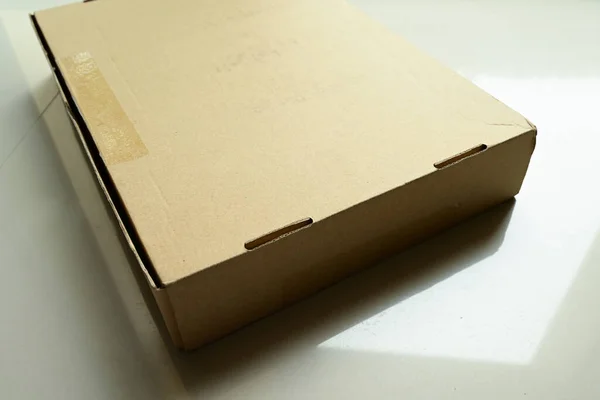 Упаковка Коричневої Коробки Доставки Текстура Паперу — стокове фото