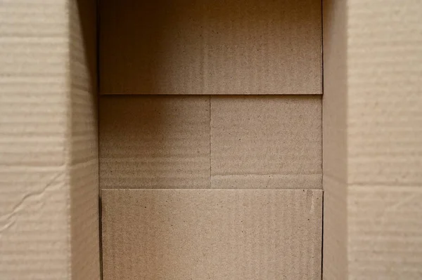 外观设计用棕色纸盒包装 — 图库照片