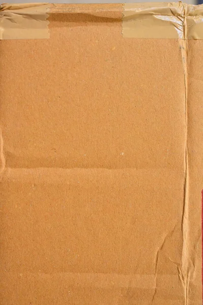 Caja Papel Cartón Marrón Fondo Texturizado Papel — Foto de Stock