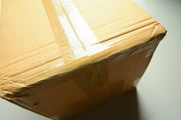 纸制褐色包装盒 装运用 — 图库照片