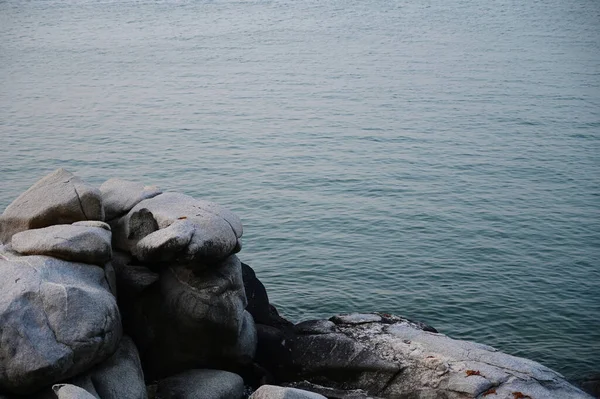 Gray Stone Seascape Beautiful Natural Background — Stock Photo, Image