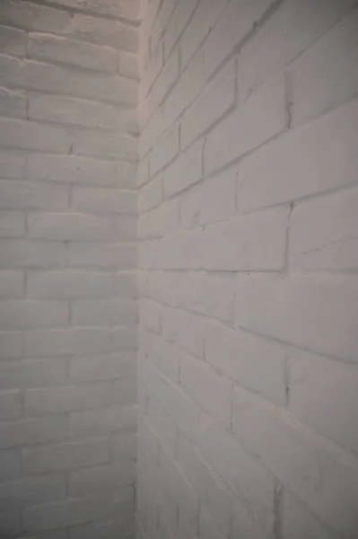 Witte Baksteen Muur Achtergrond Interieur Ontwerp — Stockfoto