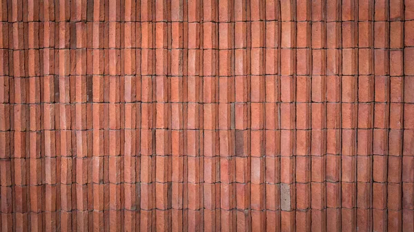 Brown Brick Wall Textured Construction Industry — 图库照片